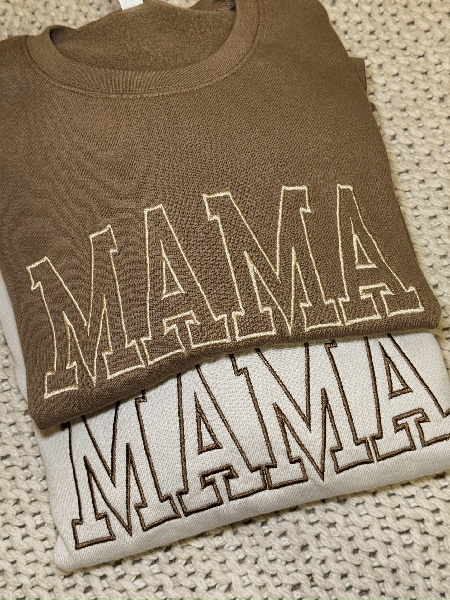 Mama Embroidered Crewnecks
