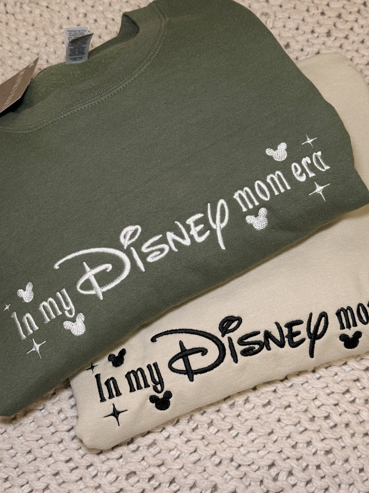 In my Disneymom Era Embroidered Crewneck