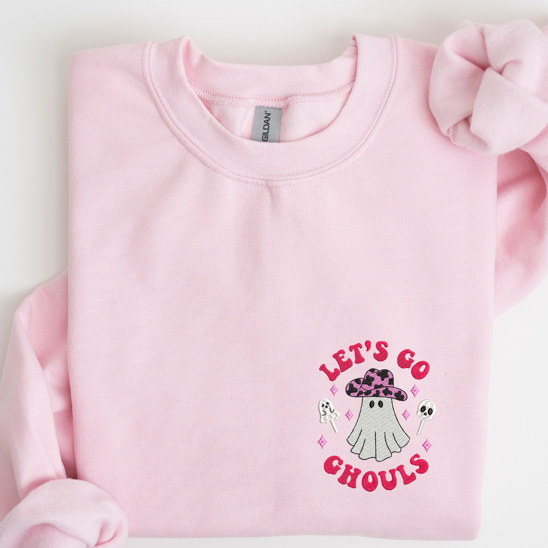 Let's go Ghouls Embroidered Sweatshirt