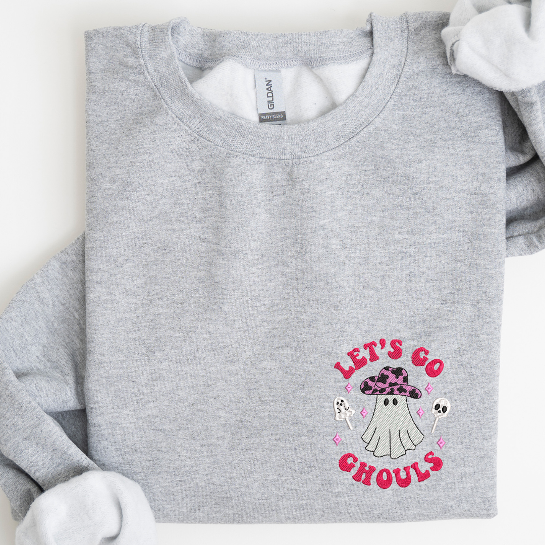 Let's go Ghouls Embroidered Sweatshirt