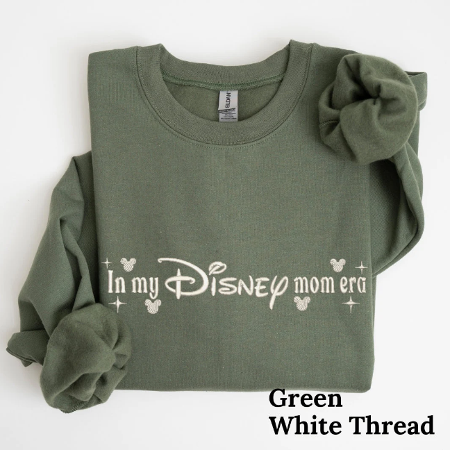 In my Disneymom Era Embroidered Crewneck