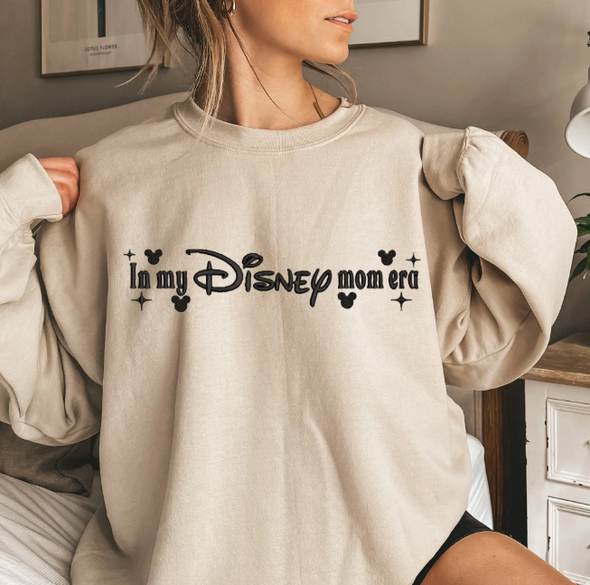 In my Disneymom Era Embroidered Crewneck