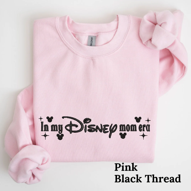 In my Disneymom Era Embroidered Crewneck