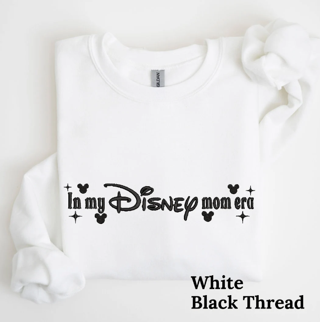 In my Disneymom Era Embroidered Crewneck
