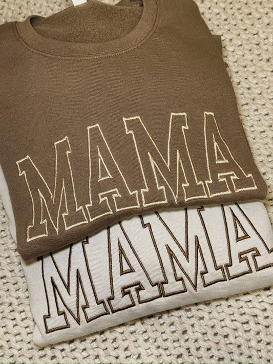 Mama Embroidered Crewnecks